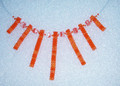 Oranžové záření - náhrdelník