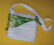 Zipová kabelka bílozelená - doplněna šátkem Šibori (12/2010)