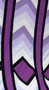Fialové parkety - na živo vypadá přehoz jako fialková vitráž :) - detail